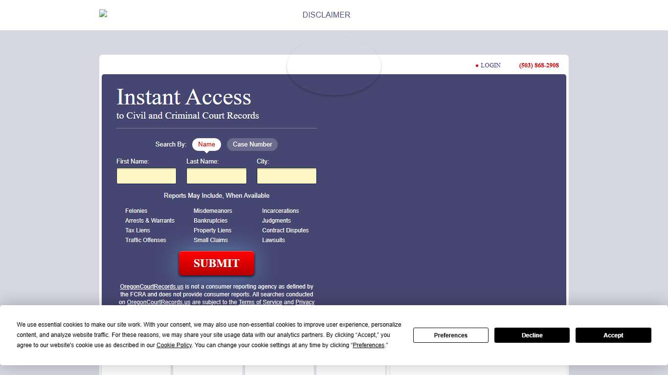 Oregon Court Records | OregonCourtRecords.us